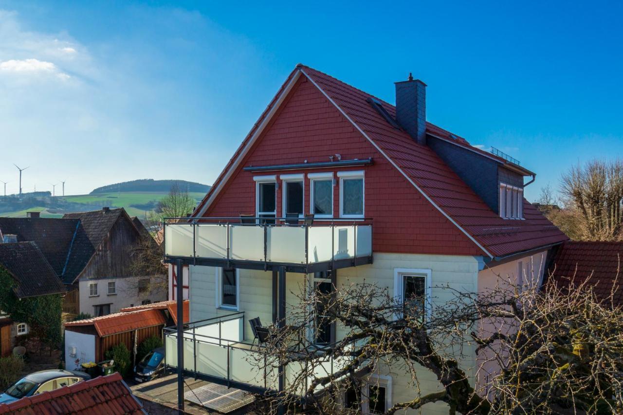 Ferienwohnung Zur Burg Trendelburg Esterno foto