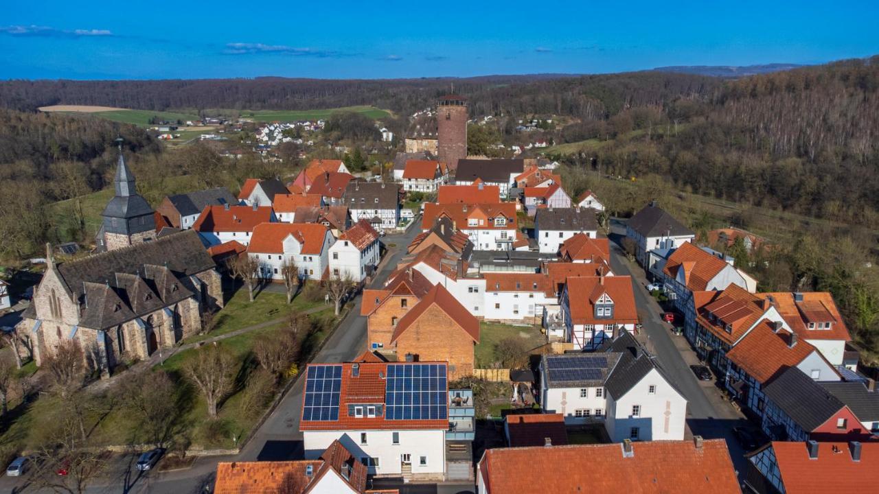 Ferienwohnung Zur Burg Trendelburg Esterno foto